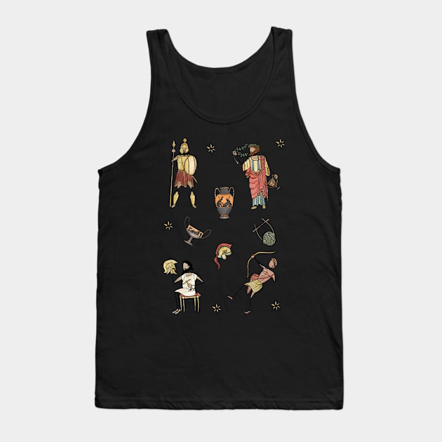 Greek Myth Comix - The Gods Sticker Pack 3 COLOUR Tank Top by GreekMythComix